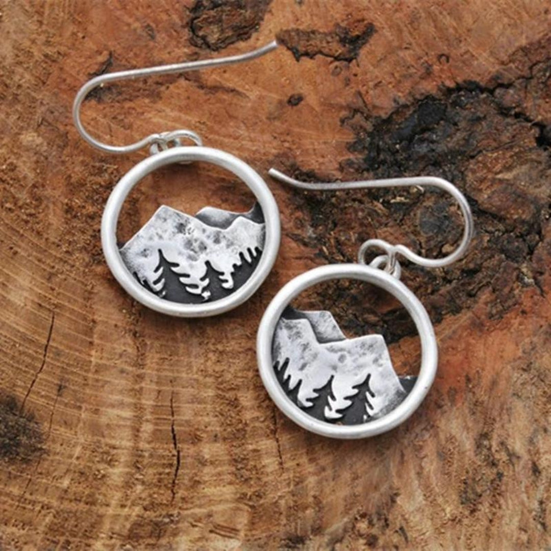 Bohemian-Inspired Mountain Drop Earrings