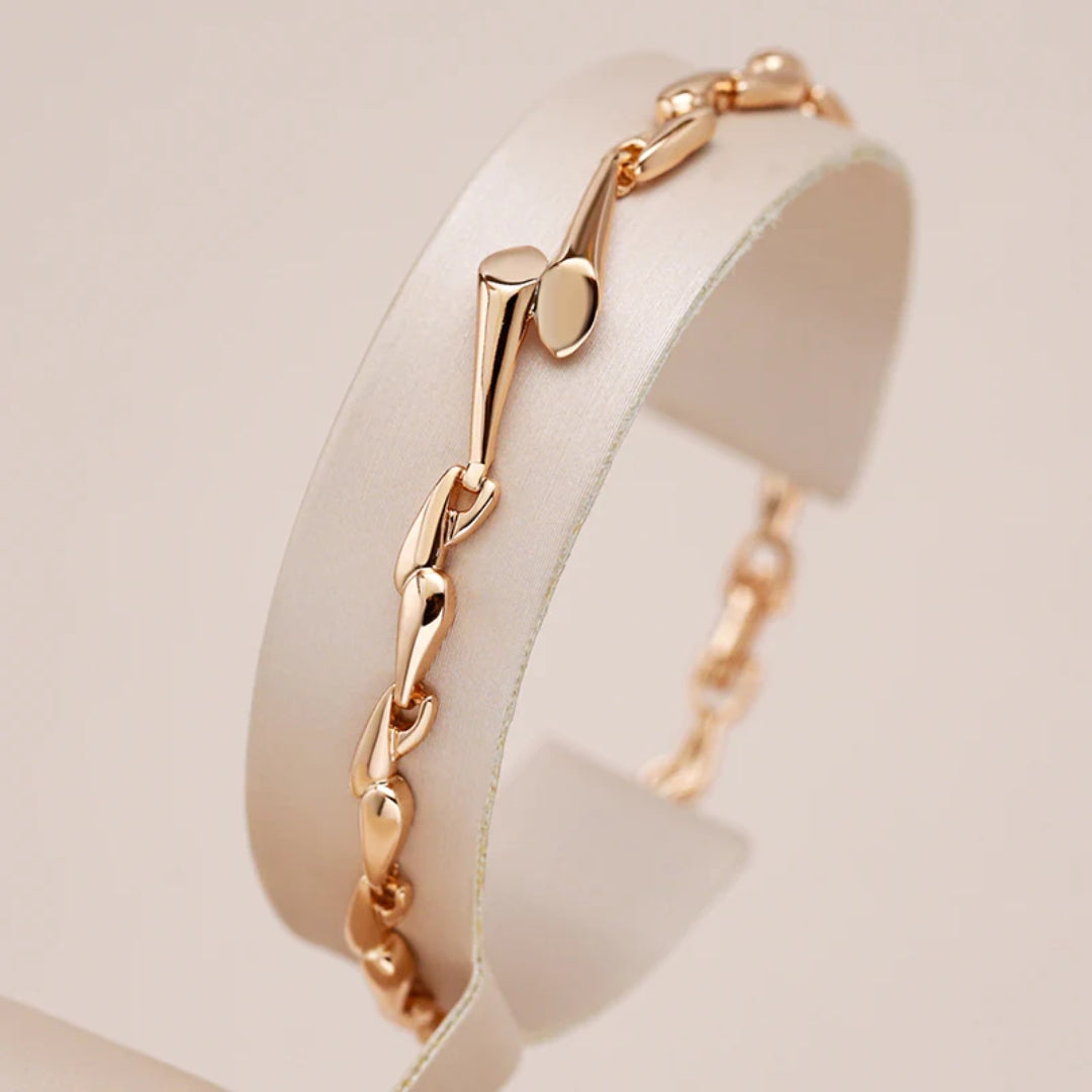 Sleek Elegant Gold Bracelet