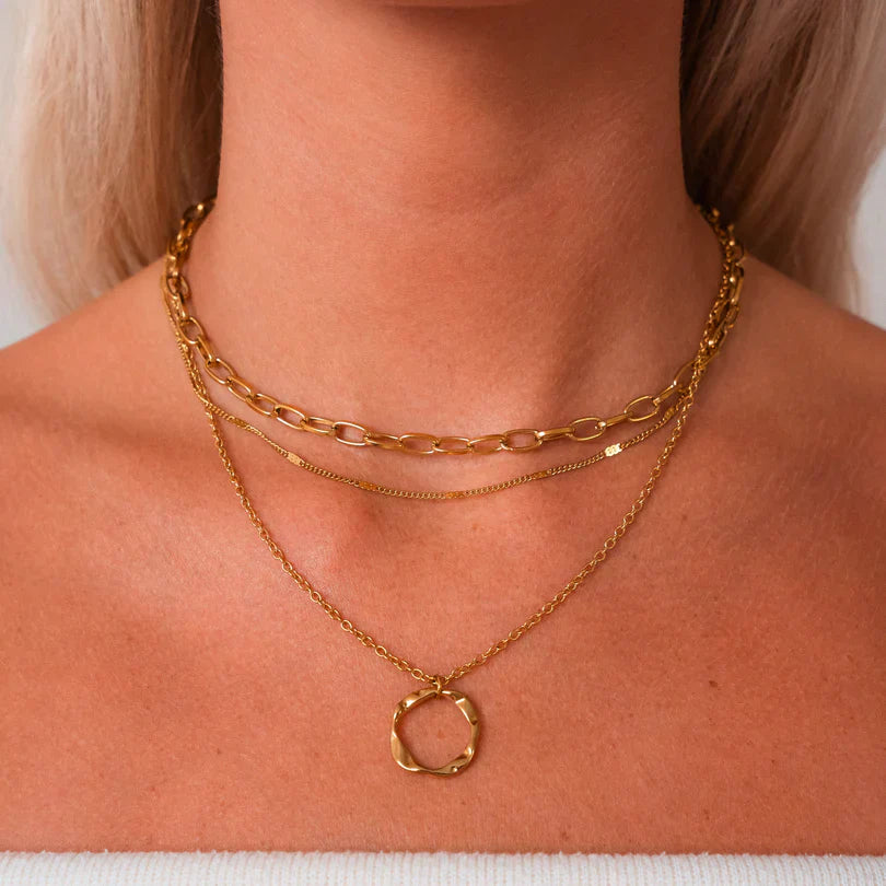 Timeless Layered Golden Chain Necklace