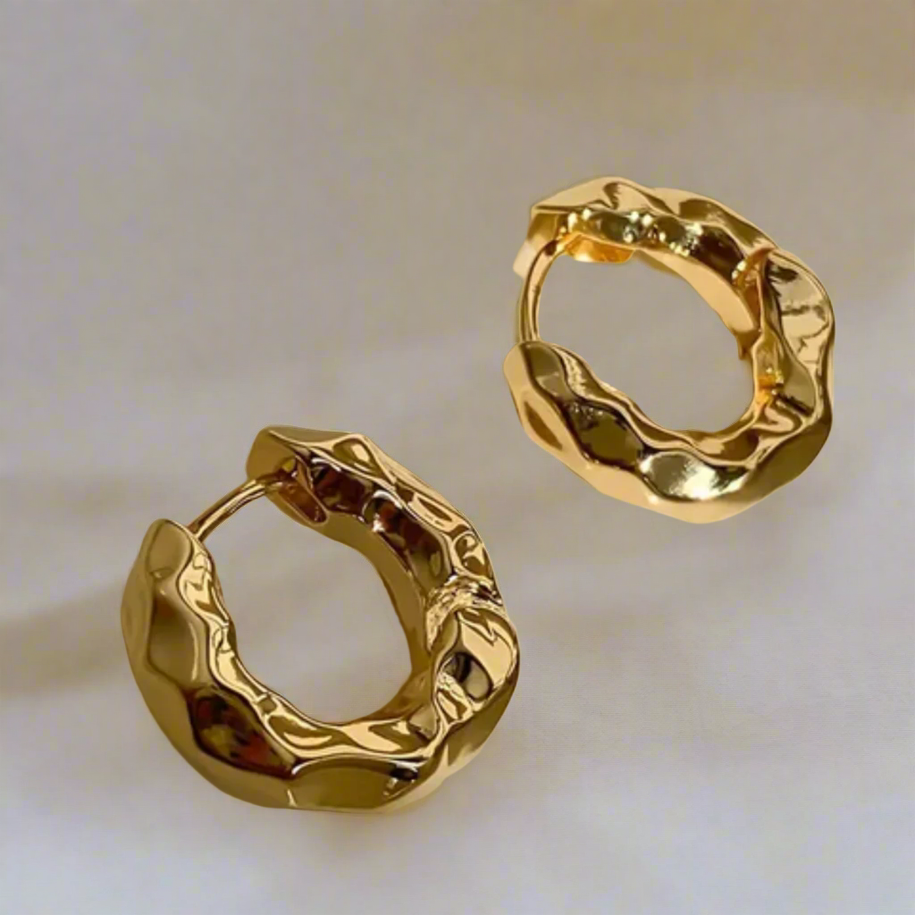 Timeless Golden Vintage Hoop Earrings