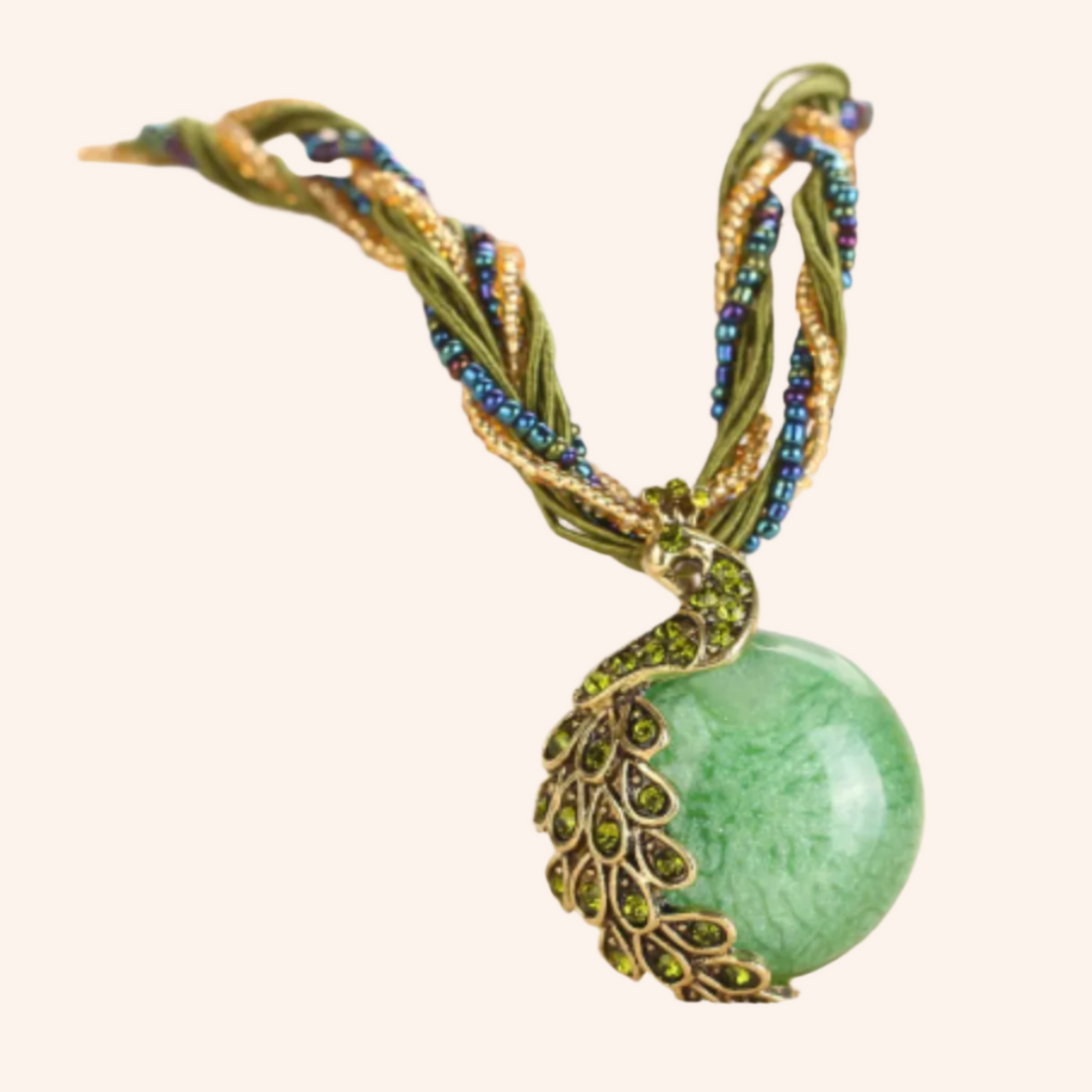 Radiant Green Orb Pendant Necklace