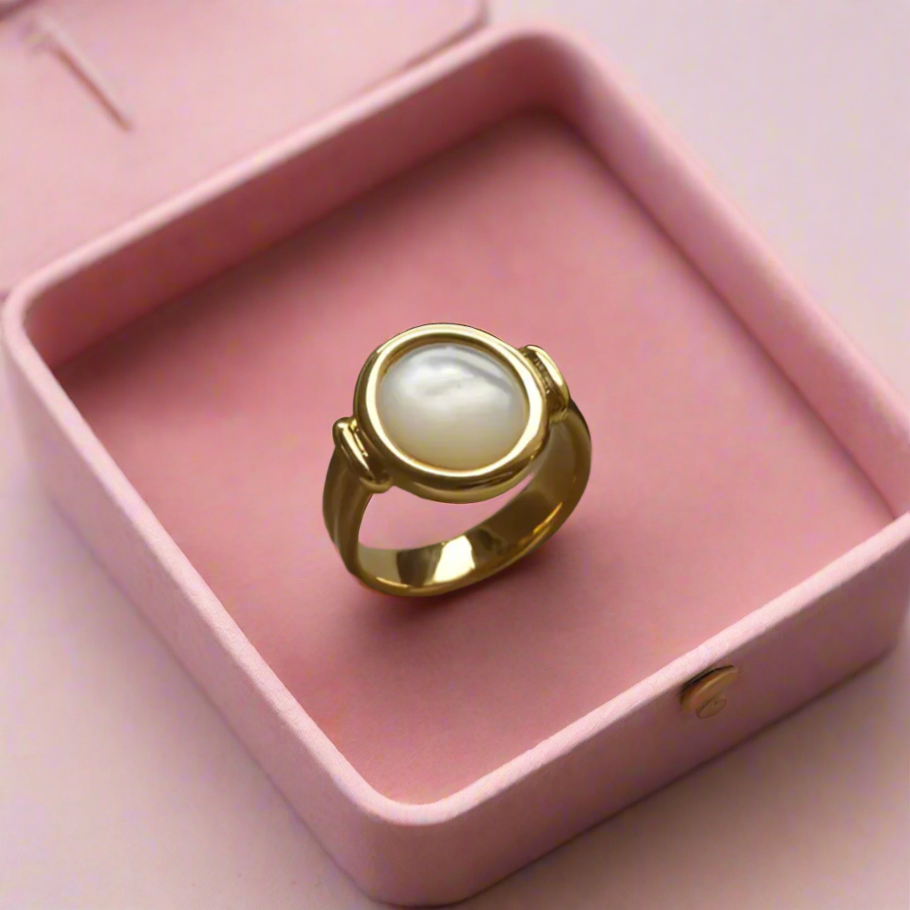 Timeless Pearl-Encrusted Ring