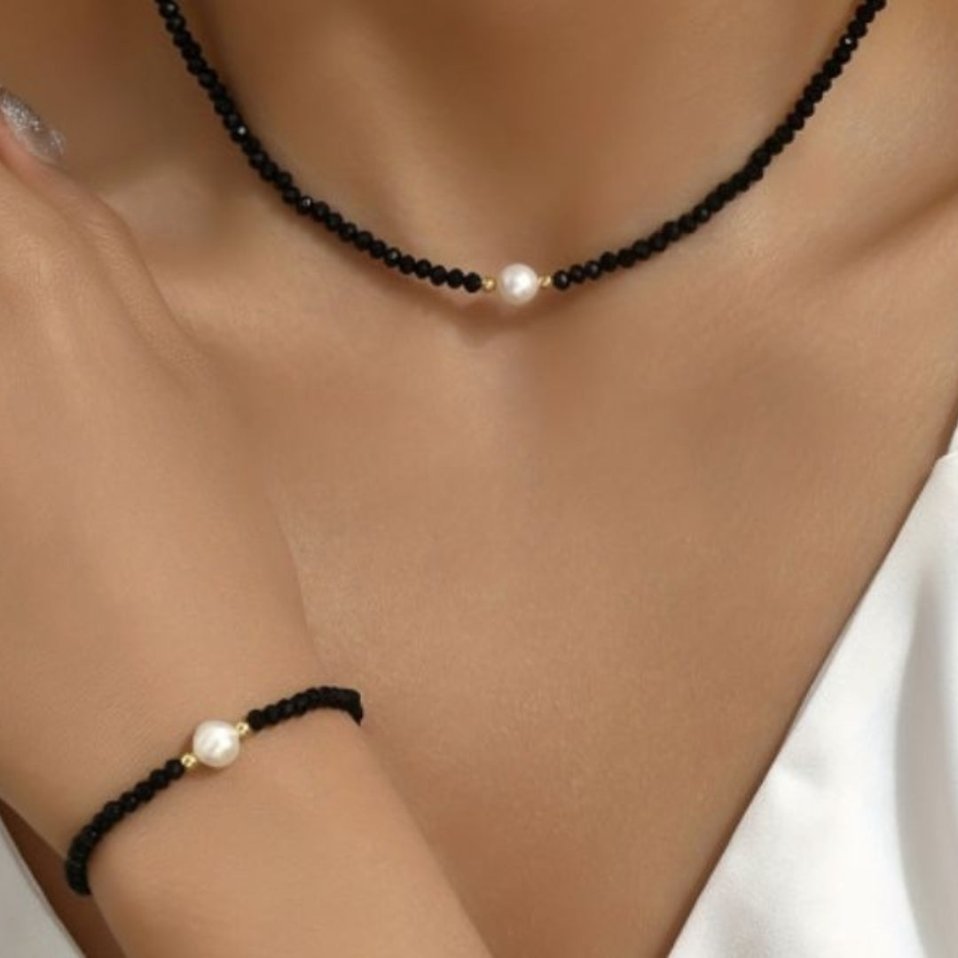 Midnight Pearl Necklace