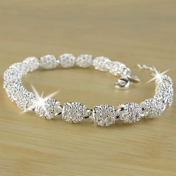 Sleek Silver Shine Bracelet