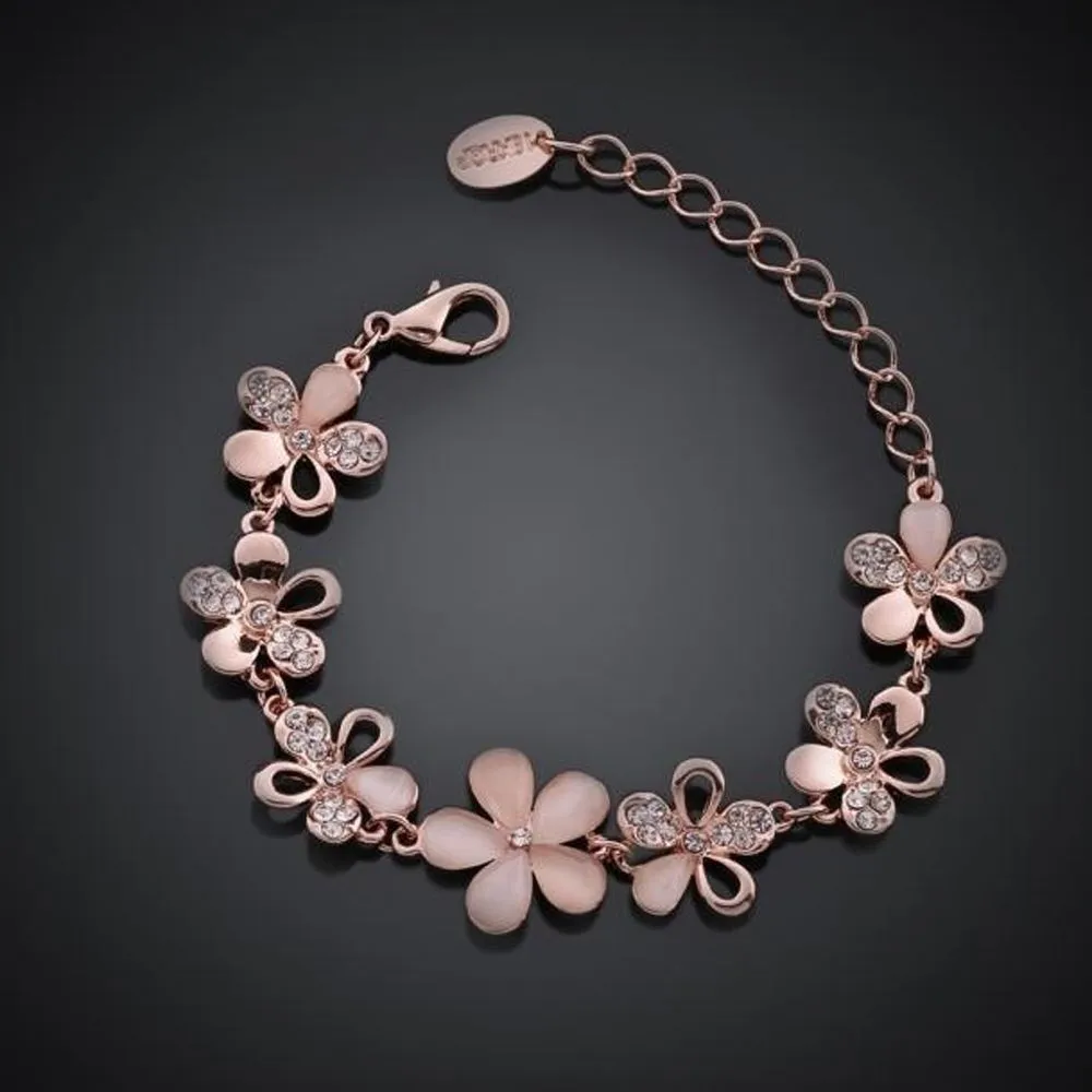 Timeless Rose Flower Bracelet