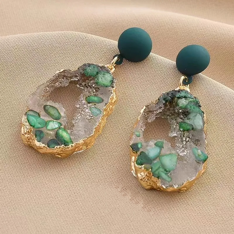 Classic Forest Charm Crystal Earrings