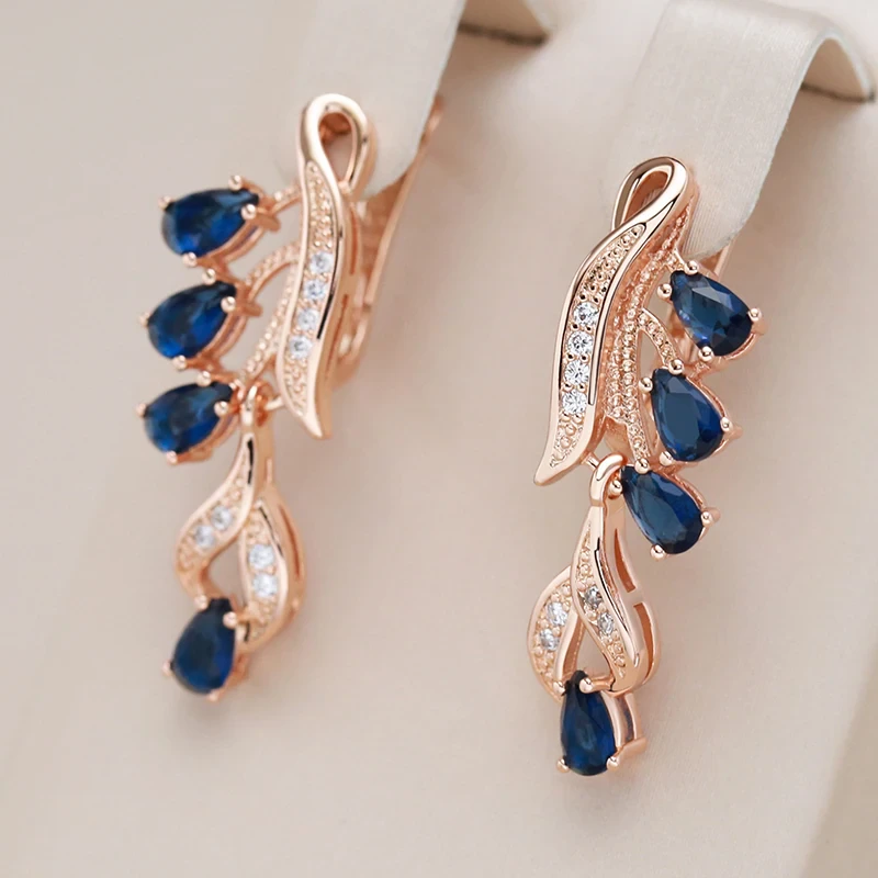 Radiant Blue Crystal Earrings