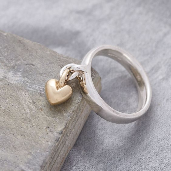 Heirloom Heart Silver Ring
