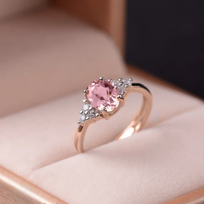 Pink Crystal Glow Ring