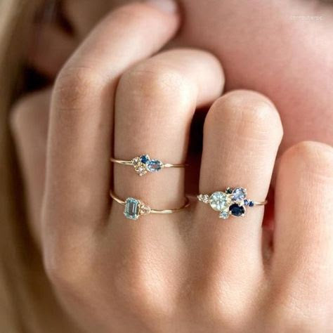 Heirloom Sky Glass Ring Set