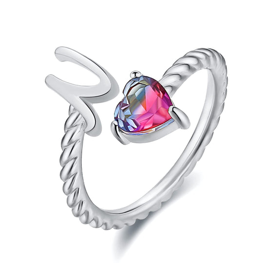Adjustable Initial Letter Ring