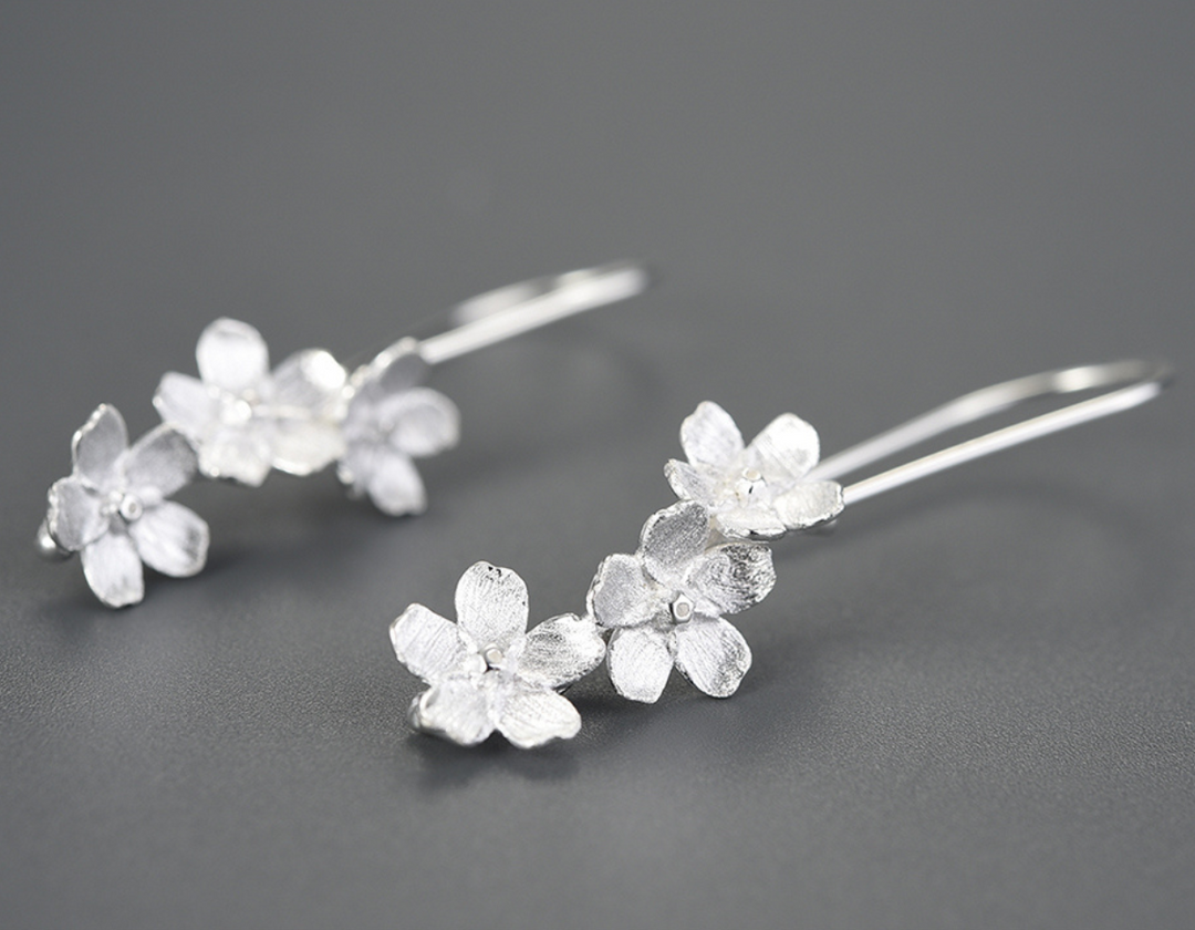 Forget-me-not Blossom Drop Earrings