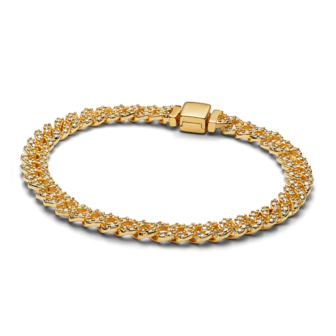 Cuban Link Bracelet with Moissanite