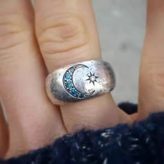 Twilight Moon Star Ring