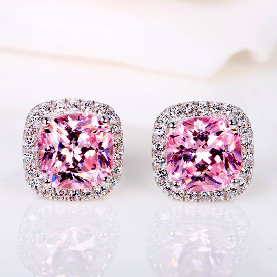 Luxury Stone Stud Earrings