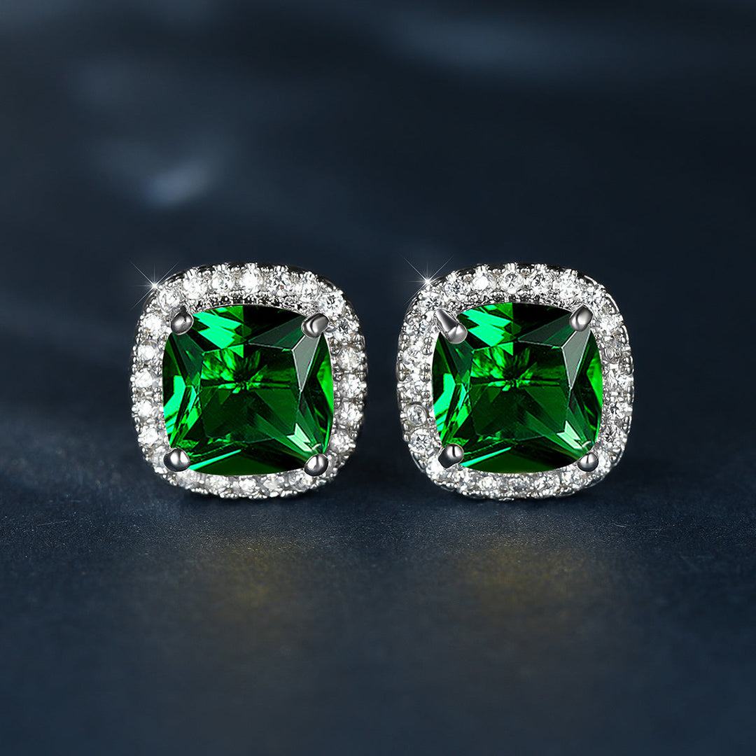 Luxury Stone Stud Earrings
