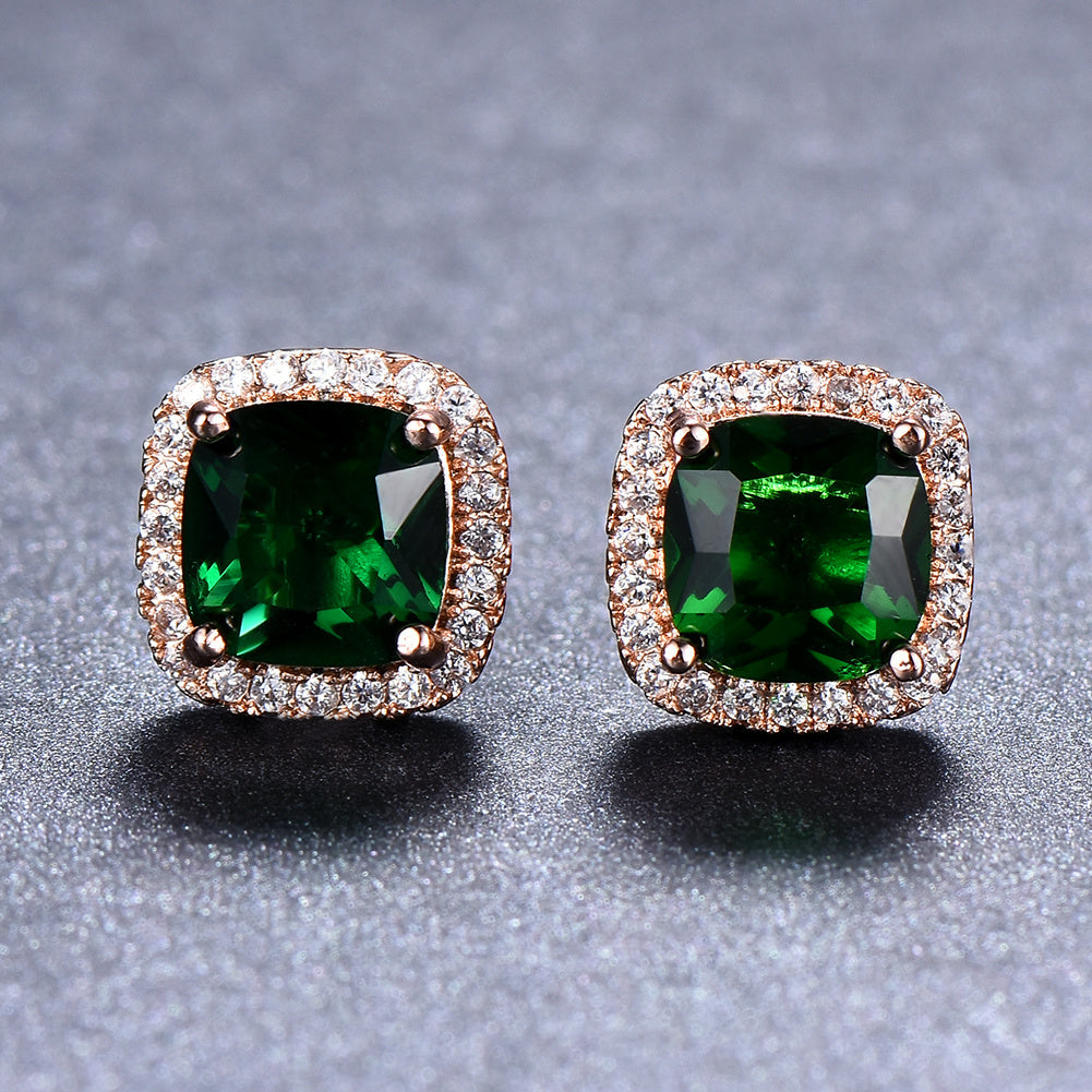 Luxury Stone Stud Earrings