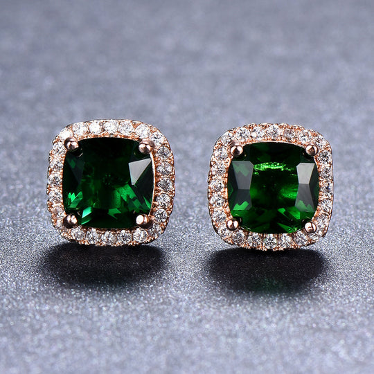 Luxury Stone Stud Earrings