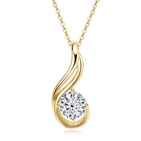 Elegant 2ct Moissanite Pendant Necklace