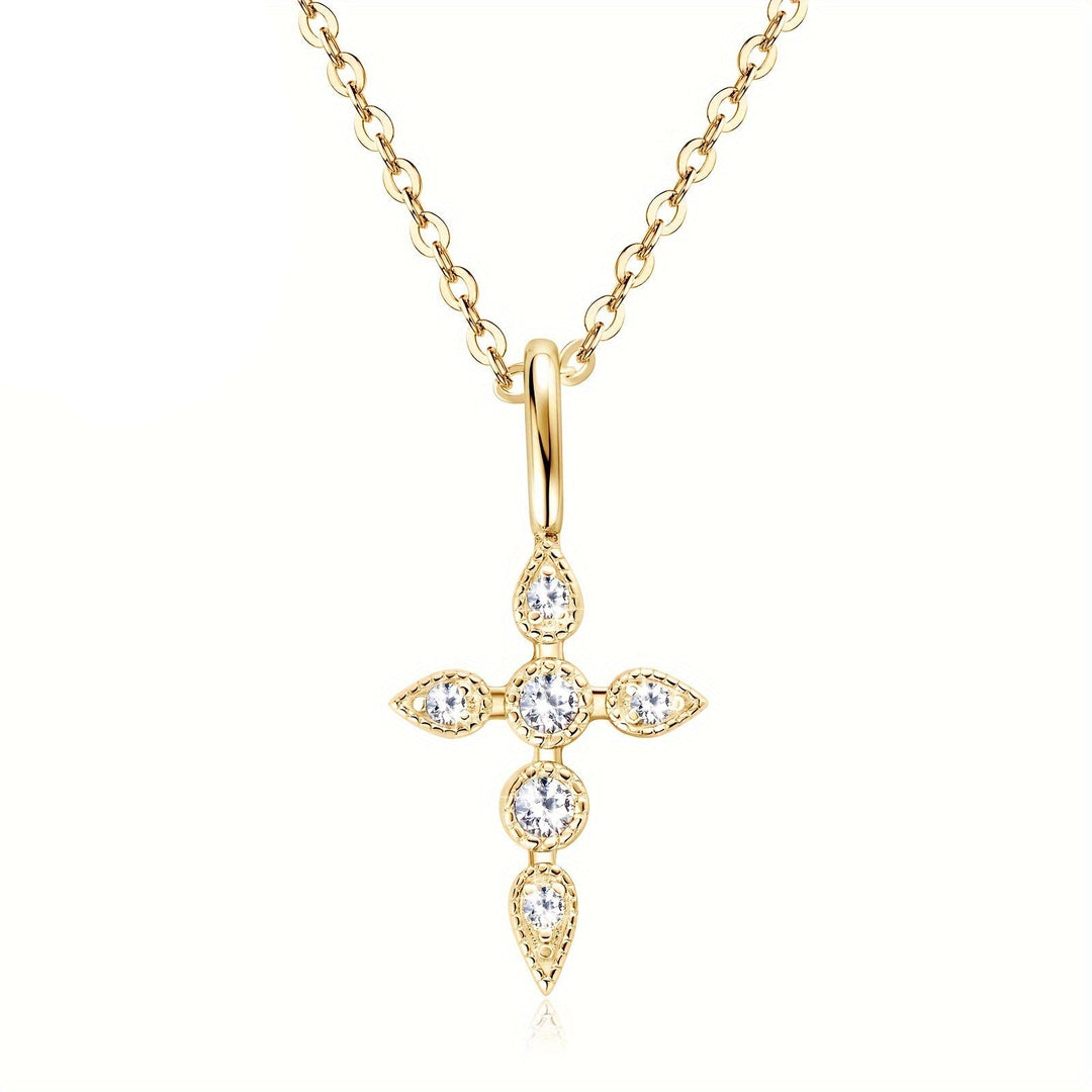 Elegant Cross Pendant Necklace