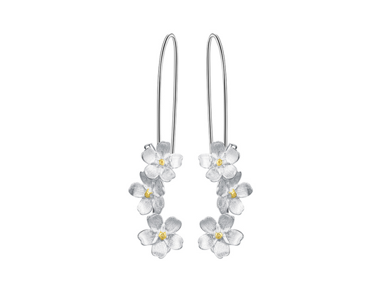 Forget-me-not Blossom Drop Earrings