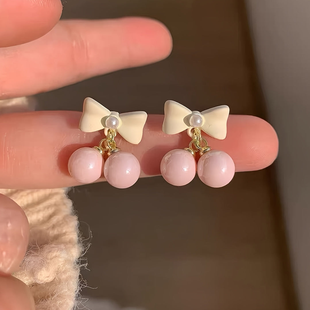 Design Artificial Pearl Drop Earrings