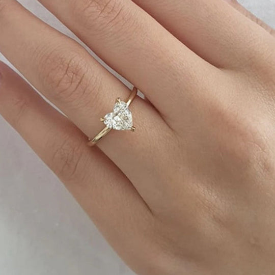 Minimalist Heart Ring