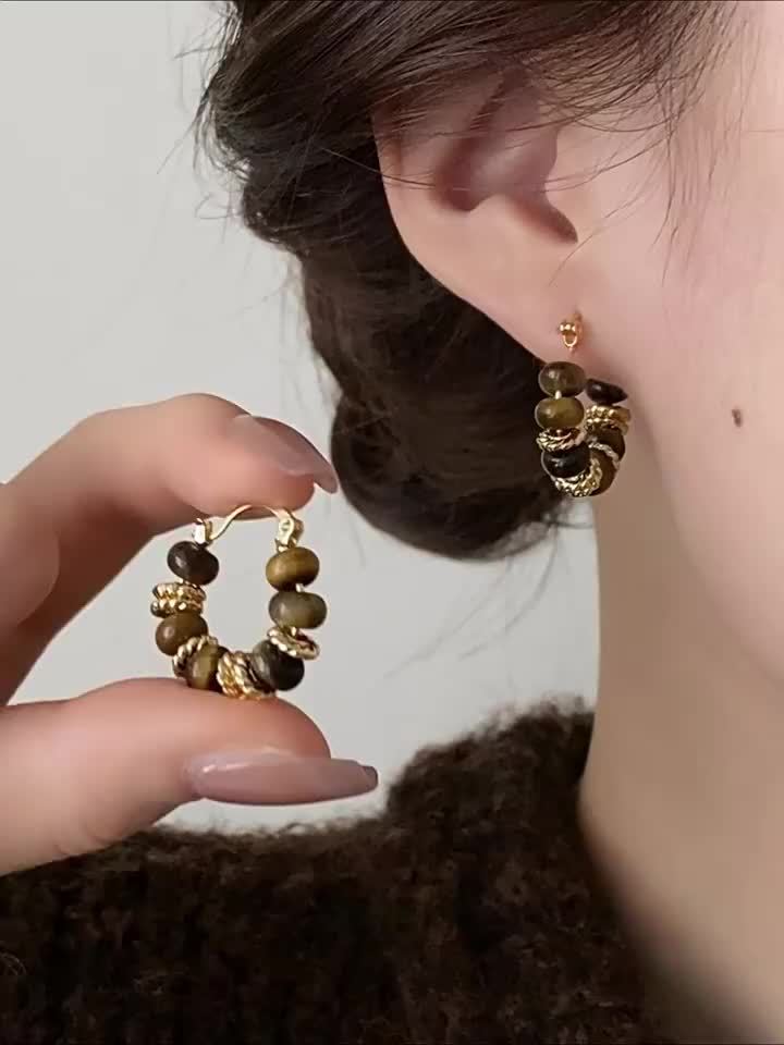 3 Pairs Retro Elegant Earrings Set