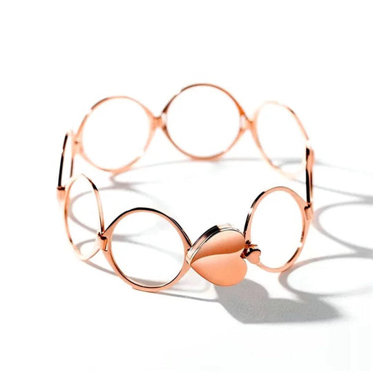 Rose Gold Convertible Heart Ring & Bracelet