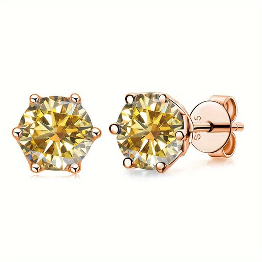 Versatile Moissanite Stud Earrings