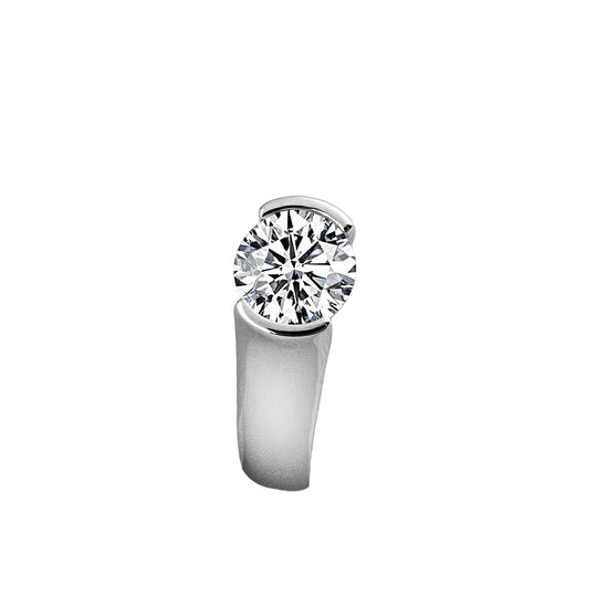 Classic Elegant Moissanite Engagement Ring
