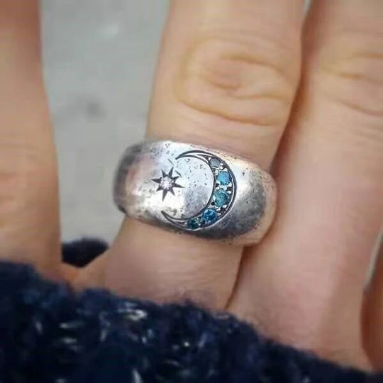 Twilight Moon Star Ring