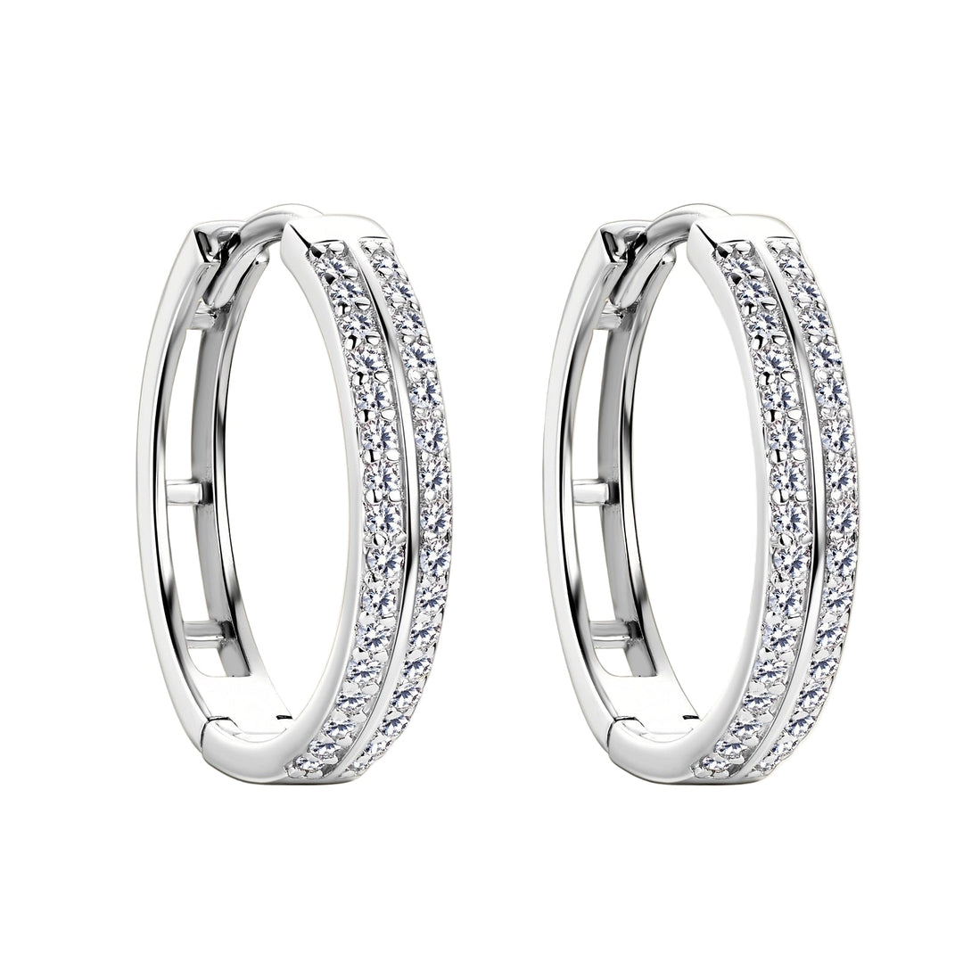 Elegant Silver Hoop Earrings