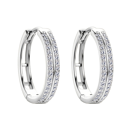 Elegant Silver Hoop Earrings