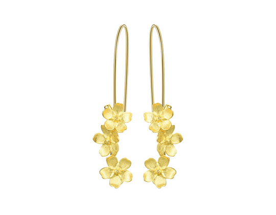 Forget-me-not Blossom Drop Earrings