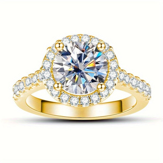 Luxury Moissanite Engagement Ring