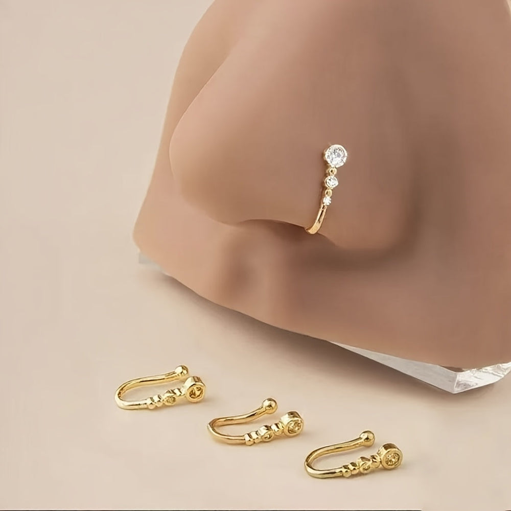 U-Shaped No-Piercing Nose Ring
