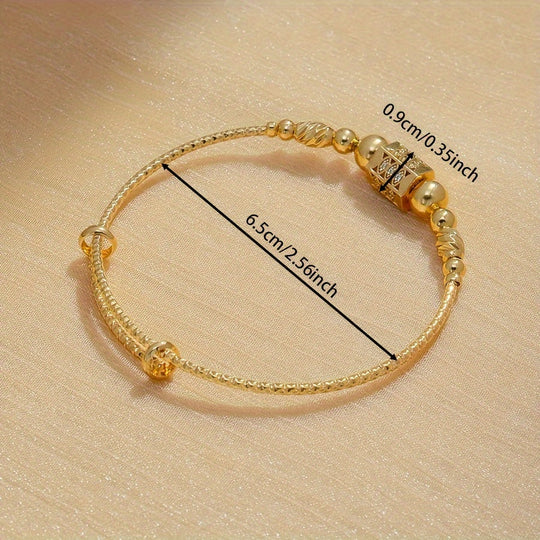 24K Gold Plated Boho Style Bangle
