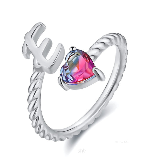 Adjustable Initial Letter Ring