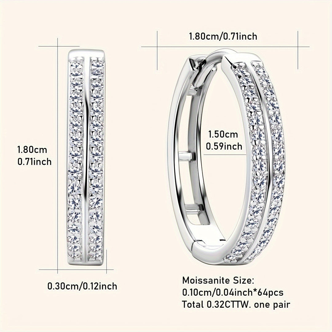 Elegant Silver Hoop Earrings