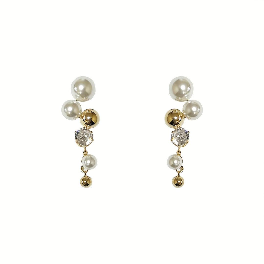 Elegant Golden-Tone Drop Earrings