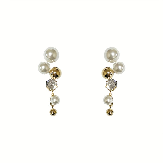 Elegant Golden-Tone Drop Earrings