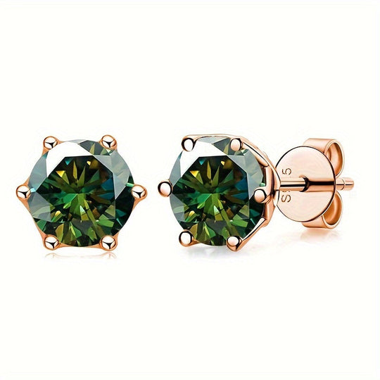 Versatile Moissanite Stud Earrings