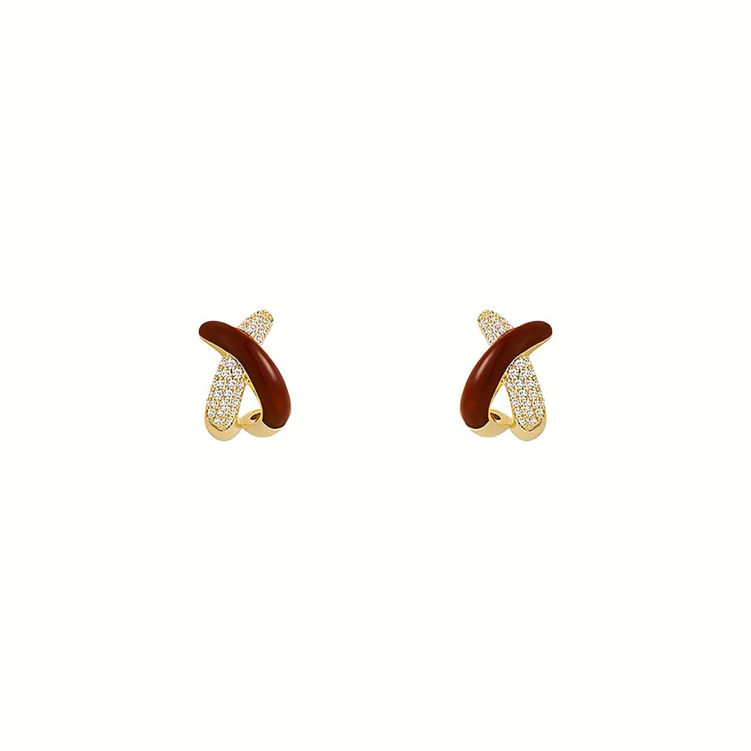 Pair Elegant Hoop Earrings