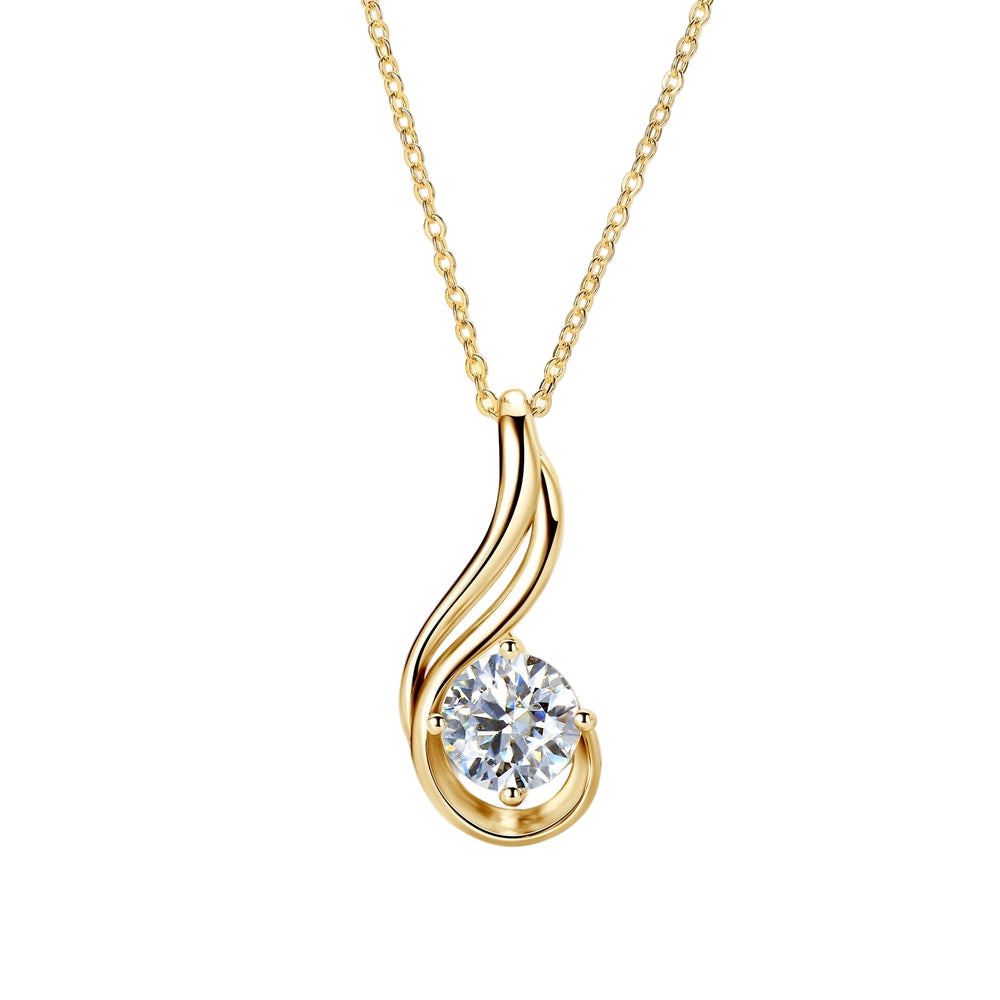 Elegant 2ct Moissanite Pendant Necklace