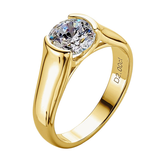 Classic Elegant Moissanite Engagement Ring