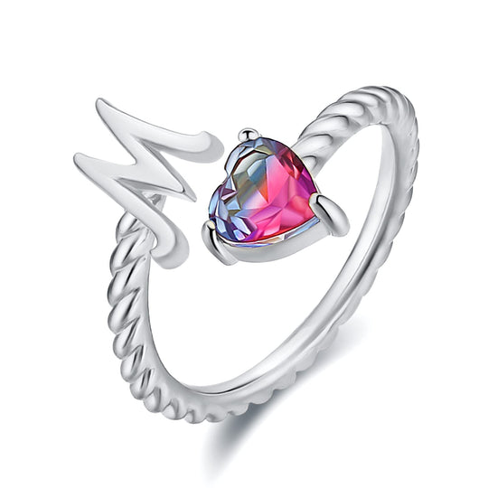 Adjustable Initial Letter Ring