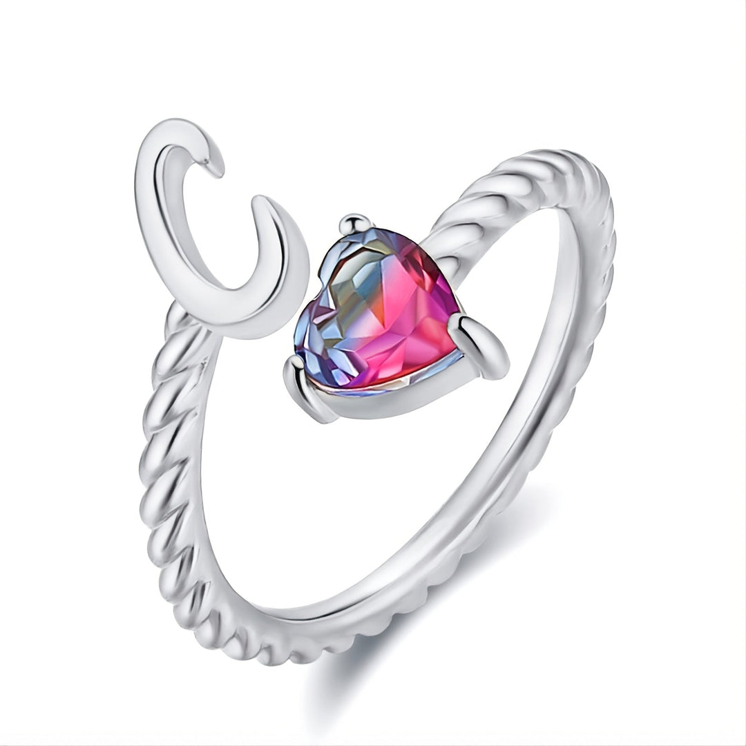 Adjustable Initial Letter Ring