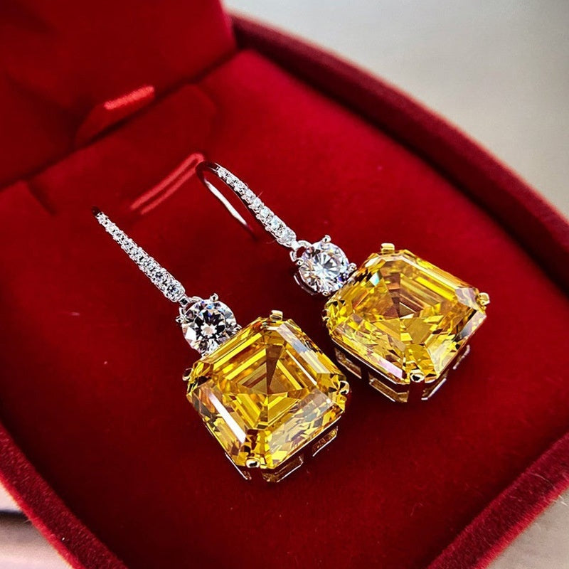 Exquisite Citrine Drop Earrings