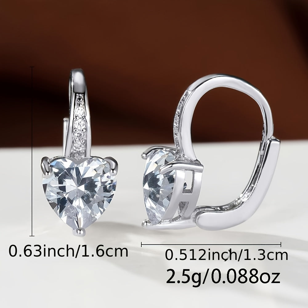 Boho Style Heart-Shaped Hoop Earrings